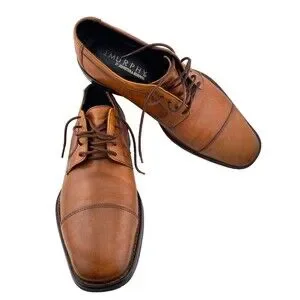 Johnston & Murphy Men\'s 8.5M Brown Leather Melton Cap Toe Oxford Dress Shoes EUC Johnston & Murphy M Brown Dress Shoes for Men for sale | eBay main image 4